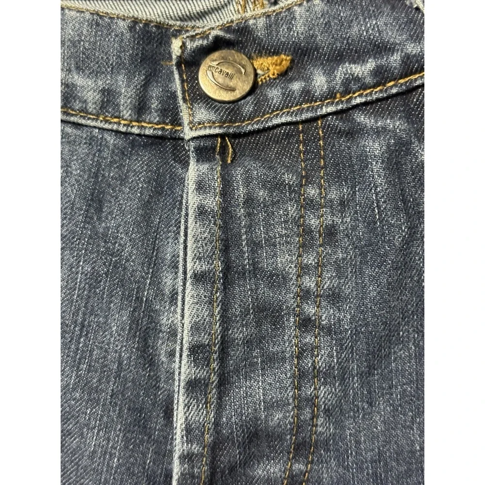 Just Cavalli Italian Designer Jeans Women Size 30 EU 44 Blue Denim Made In Italy